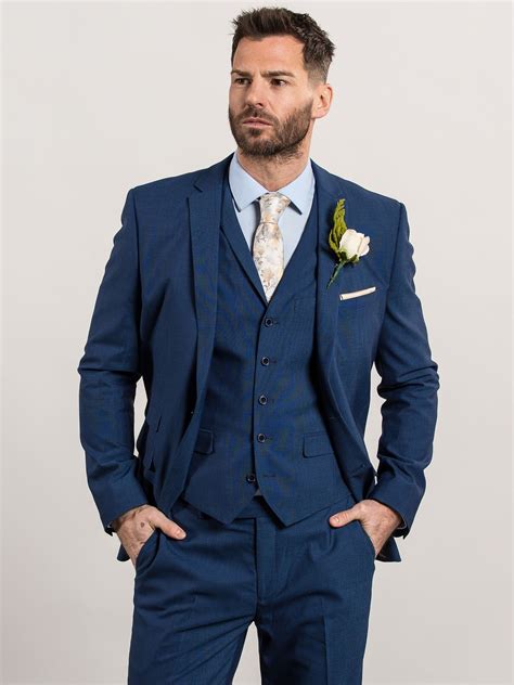 mens wedding suit blue